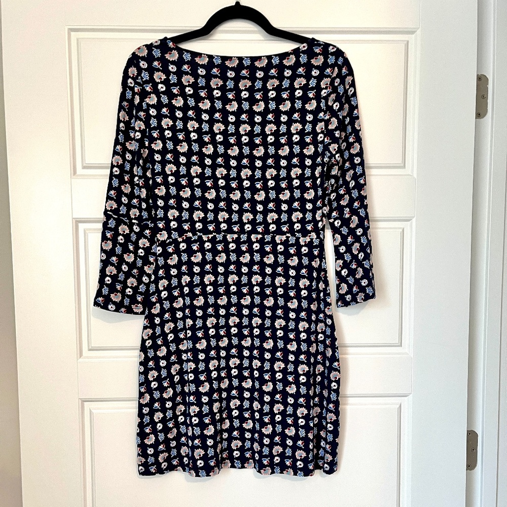 Boden Miriam A-Line Navy Floral Bell Sleeve Dress - Picture 2 of 12